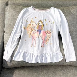 5/$22 🌟 Cynthia Rowley Girl Unicorn LongSleeve Top